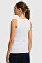 Women's White Crew Neck Basic T-Shirt 50323534-Vr013 - 5