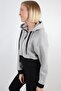 HOODED SHARDONED CROP CARDIGAN (B23-31303) - 4