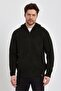 Zipped Long Sleeve Hooded Knitted Cardigan (E22-5716) - 3