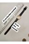 12 mm Compatible Watch Band, Black Color Flat Model Design, Silver Color Buckle - 3