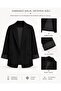 Patterned Cuffed Blazer Jacket - 3