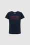 Girl's Crew Neck Navy Blue Basic T-Shirt 50325631-Vr033 - 6