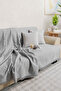 Fancy Bedspread and Sofa Cover (200*230 cm) Gray - 2