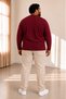 Men's Plus Size Oversize Long Sleeve V Neck T-Shirt 3XL 4XL 5XL 6XL 7XL 8XL 9XL - 3