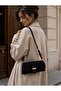 Women's Suede Handbag and Shoulder Bag Black