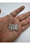 Unisex Necklace with Gothic Style Butterfly Figure |   Black Detailed Butterfly Design |   60 cm Chain - 2