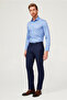 Long Sleeve Slim Fit Non-Iron Satin Classic Cotton Shirt - 5
