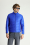 Quilted Sports Coat with Mock Neck Zipper Pockets - 4