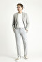 6 Drop Regular Fit Standard Cut Wool Patterned Classic Jacket - 2