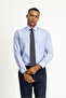 Long Sleeve Slim Fit Classic Collar Cotton Easy-Iron Patterned Shirt - 2