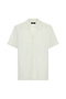 Short Sleeve Regular Fit Sporty Patterned Cotton Seersucker Shirt - 2
