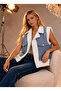 Women's Plush Denim Vest - 3