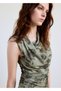 Desenli drape bluz
