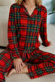 Women's 100% Cotton Buttoned Pajama Set 19117 - 2