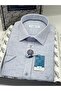 Classic Short Sleeve Eyelet Breathable Collar Buttoned at the Bottom Men's Shirt with Gift Box Fs-004565 - Light m - 2
