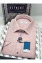 Classic Short Sleeve Eyelet Breathable Collar Buttoned at the Bottom Men's Shirt with Gift Box Fs-004565 - Claret Red