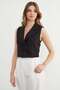 Buttoned Double-Breasted Collar Vest - 6