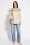 Cross-Stitch Embroidered Tunic 2099 - CREAM - 2