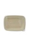 Bagasse Rectangular Container With Pet Lid, 750 ml (Pack of 50) - 3