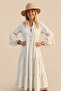 Linen Tassel Detailed Maxi Length Summer Dress - 3