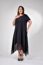 Women's Plus Size Skirt Hem Chiffon Dress - 5