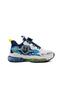 2196 White Navy Blue Kids Sneakers