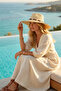Women's Straw Hat with Wide Brim and Natural Texture – Suitable for Summer Casual and Holiday Use - 3