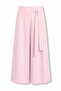 Pink Self-Tie Belted Pleated Trousers 8359