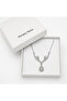 316L Stainless Steel Drop Stone Women's Necklace Sparkling Gift - 3