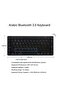 Arabic Bluetooth keyboard compatible with MacBook/Laptop/Desktop/iMac, iPad and others(Black) - 5
