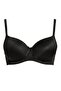 Women's Black Shimmering Textured Ribbon Push-Up Bra - 2