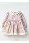 Baby Collar Rose Patterned Design Baby Dress - 2