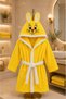 Nina Cotton Hooded Children's Bathrobe with Embroidery Pattern