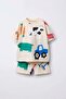 Boy's Farm Printed Cotton T-Shirt Shorts Underwear Set