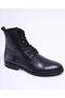 Italian Style Internal and External Natural Leather Men's Shoes Black T12968 - 4