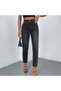 Jeans Women's Anthracite High Waist Mom Fit Jean Trousers Comfortable Cut Denim - 6