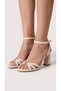 Mosque Women's Cross-Strapped Gold Buckle Ankle Strap Heeled Shoes B4556 - 5