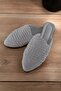 Women's Closed-Front Straw Slippers Lace Knitted Daily Home Slippers - 4