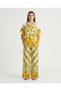 Women's Zmrmn Yellow Floral Patterned Loose Shirt & Trousers Set