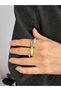 Xuping Special Design Sparkling Drop Shape Silver Non-Tarnish Ring - 2