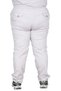 Mode XL Real Big Size Women's Pants Linen Jogger Duz Paca Milano 21913 Stone Color - 5