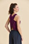Bohemian Blouse with Crossed Neckline and Open Back - 7