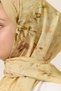 Watercolor Cotton Viscose Shawl - Butter Yellow - 4