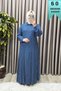 Women's Islamic Clothing Plus Size Polka Dot Shirt Dress
