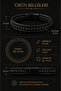 Men's Black Agate Stone Leather Bracelet Multi-Layered Black Weave Design Stylish Bracelet with Steel Clip - 3