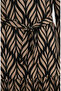Bürümcük Fabric Gathered Belted Dress 0501-04 Black Mink - 4