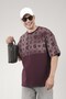 Oversize Logo Printed Crew Neck Basic T-Shirt - 3
