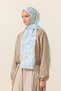 Rosalie Cotton Viscose Shawl - Blue - 2