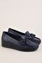 Women's Genuine Leather Comfortable Summer Perforated Casual Shoes Pyt.1300 Navy Blue - 2