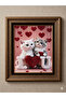 Beadwork Kit 50 X 65 Hearts and Cats - 2